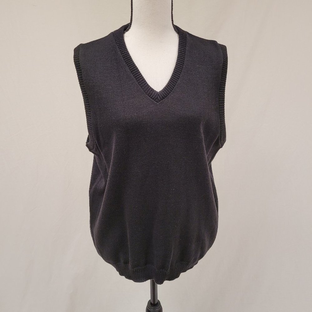 Edwards Andrew Rohan Black Sweater Vest XL